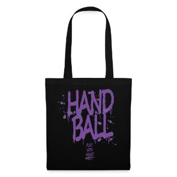 Handball Graffiti with Heart - Tote Bag - black - Front
