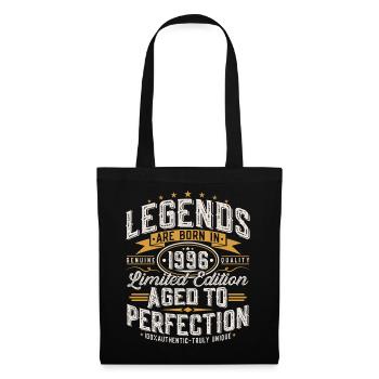 Cadeau rétro vintage d’anniversaire 1996 - Sac en tissu - noir - Devant