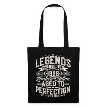 Cadeau rétro vintage d’anniversaire 1996 - Sac en tissu - noir - Devant