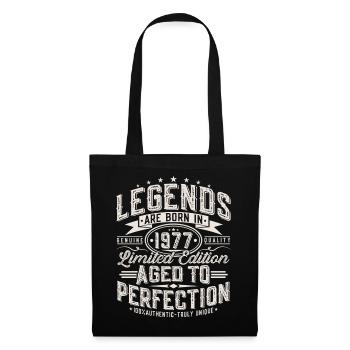 1977 Vintage Vintage Birthday Gift Retro - Tote Bag - black - Front