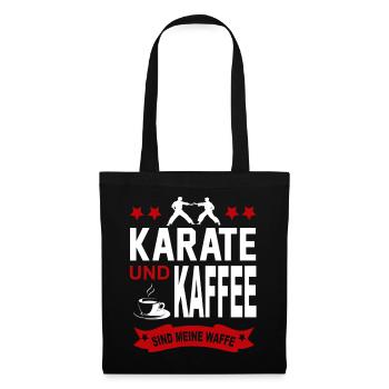 Karate Karatesportler Training Verein Sport - Stoffbeutel - Schwarz - Vorne