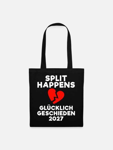 Scheidung 2027 Scheidungsgeschenk Scheidungsparty - Stoffbeutel - Schwarz