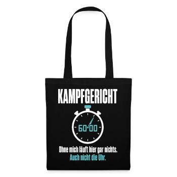 Kampfgericht Handball – Ohne mich läuft nichts - Stoffbeutel - Schwarz - Vorne
