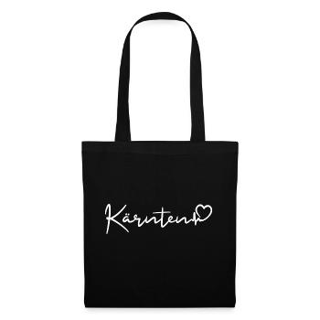 Battements de cœur en Carinthie - Sac en tissu - noir - Devant
