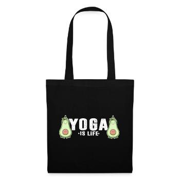 Yoga is Life - Avocado Yoga Lover Teas: Ayogado - Tote Bag - black - Front