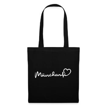 Battement de cœur de Munich - Sac en tissu - noir - Devant