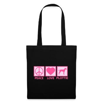 Plott Hound Plotthound Mom Mama Pink Peace Love - Tote Bag - black - Front