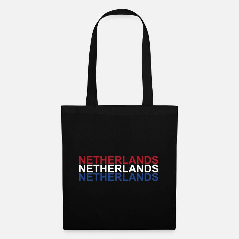 Pays-Bas - Sac en tissu - noir