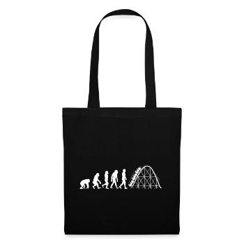 Roller coaster evolution adrenaline amusement park - Tote Bag - black - Front
