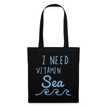 I Need Vitamin Sea - Tote Bag - black - Front