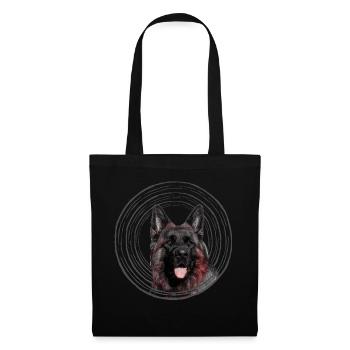 Schäferhund - Stoffbeutel - Schwarz - Vorne