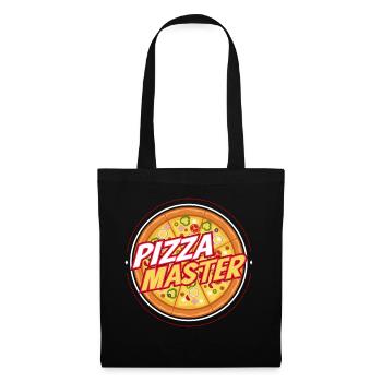 Pizzameister Hobby Pizzakoch Italienisches Essen - Stoffbeutel - Schwarz - Vorne