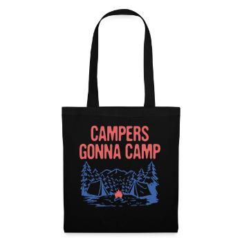 Campers Gonna Camp Summer Vacation Tropical Trip - Stoffbeutel - Schwarz - Vorne