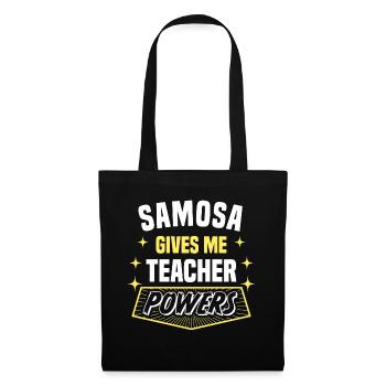 Samosa me donne des pouvoirs de professeur drôle de professeur - Sac en tissu - noir - Devant