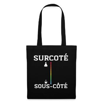 Caféine vs. Méditation - Sac en tissu - noir - Devant