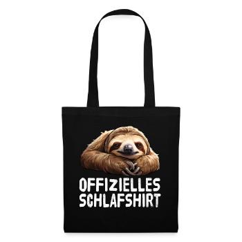 Official Sloth Sleep Shirt - Tote Bag - black - Front
