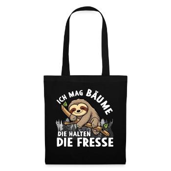 I like trees that keep their mouths shut - Tote Bag - black - Front