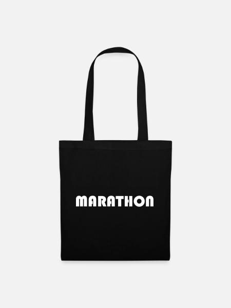 MARATHON - Stoffbeutel - Schwarz