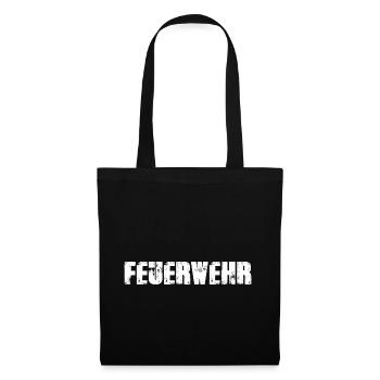 Feuerwehr - Stoffbeutel - Schwarz - Vorne