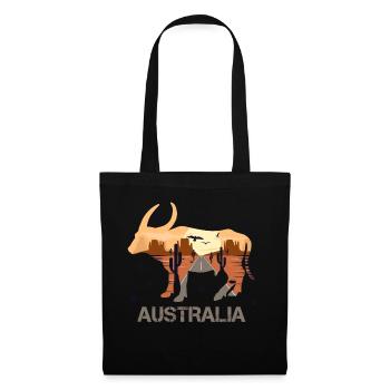 Australie - Sac en tissu - noir - Devant