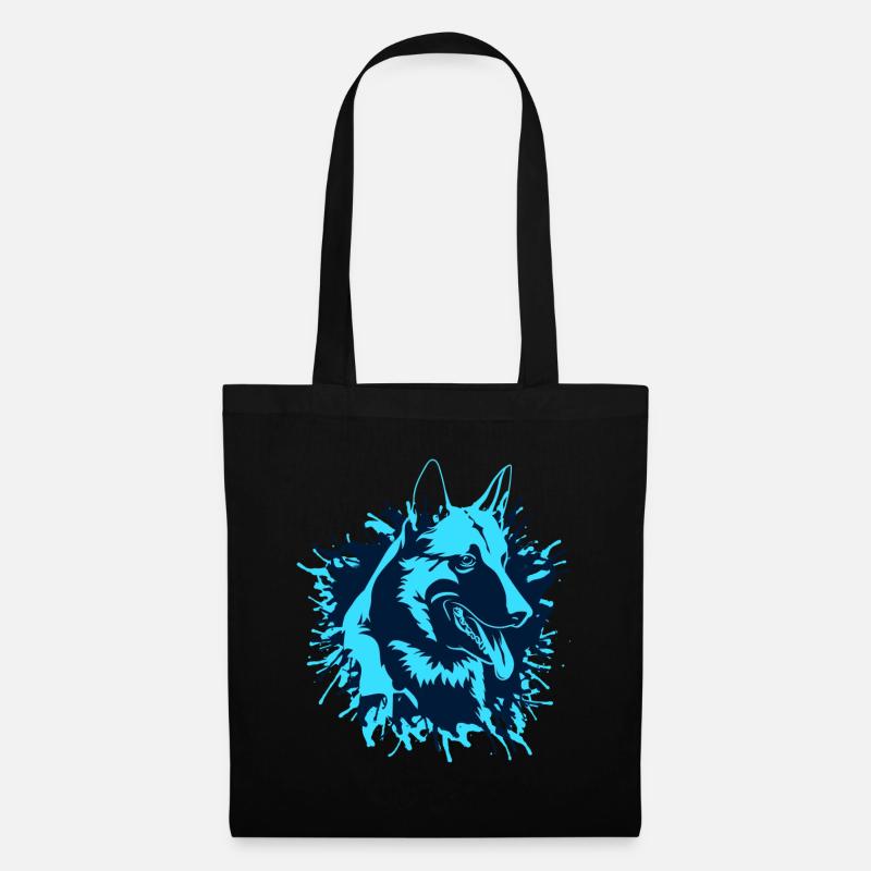 DEUTSCHER SCHÄFERHUND - GERMAN SHEPHERD - Stoffbeutel - Schwarz