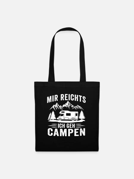 mir reichts ich geh campen camping wohnmobil - Stoffbeutel - Schwarz