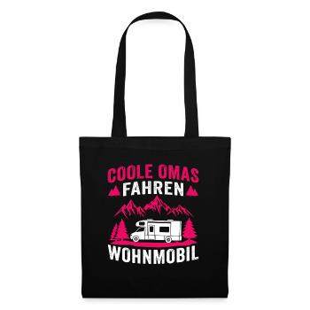 Coole omas fahren wohnmobil camping wohnwagen - Stoffbeutel - Schwarz - Vorne