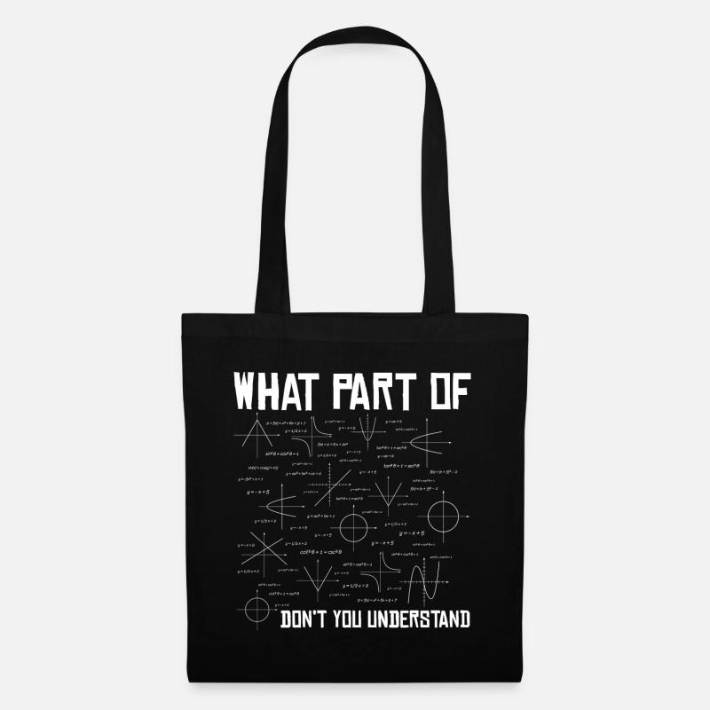 Math math teacher student saying gift - Tote Bag - black