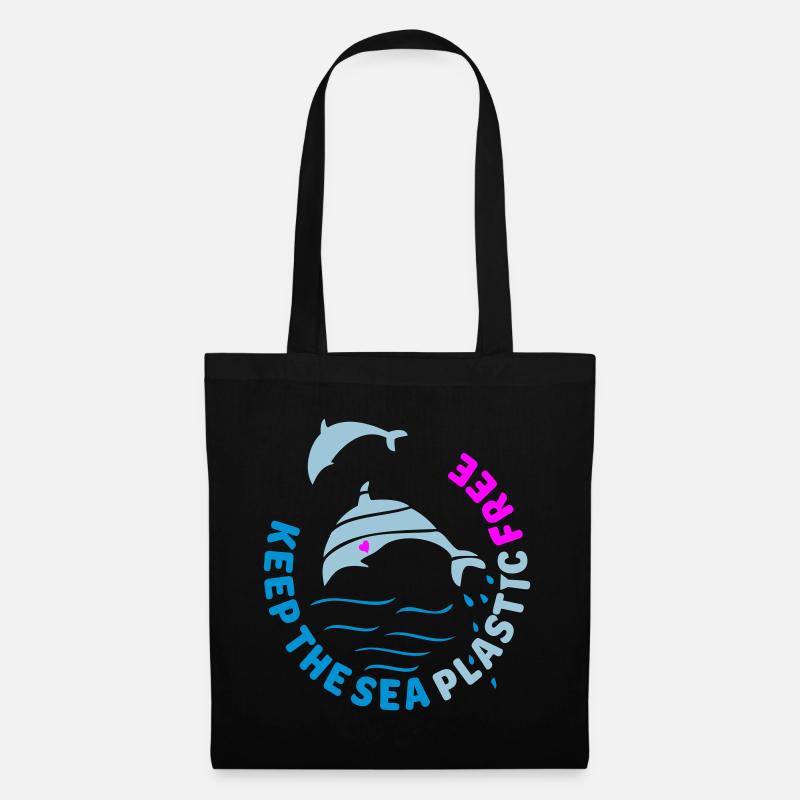 keep the sea plastic free - Stoffbeutel - Schwarz