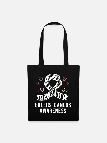 Ehlers-Danlos-Syndrom EDS HSD - Stoffbeutel - Schwarz