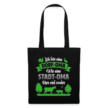 VILLAGE-OMA | LIKE CITY-GRANDMA ONLY A LOT OF COOLER - Tote Bag - black - Front