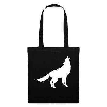 Wolf - Stoffbeutel - Schwarz - Vorne