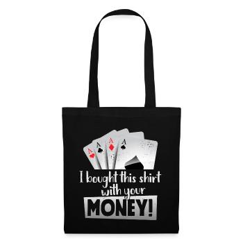 Funny Poker Casino Las Vegas Poker Night I Bough - Tote Bag - black - Front