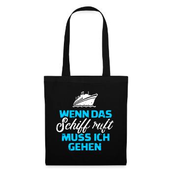 Kreuzfahrt - Stoffbeutel - Schwarz - Vorne