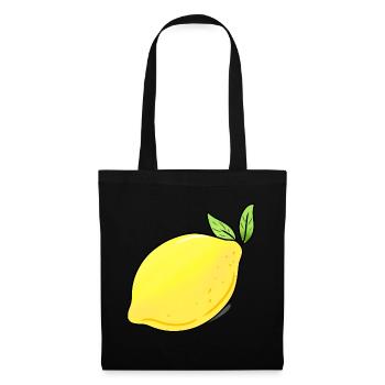 Citron - Sac en tissu - noir - Devant