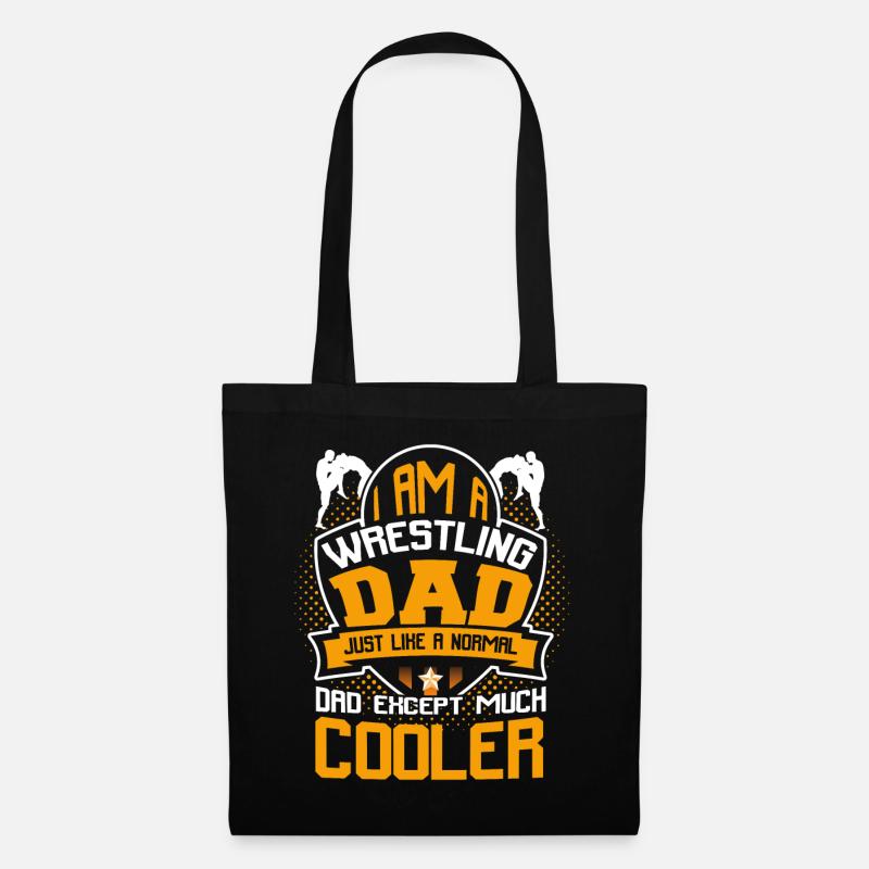Cool Wrestling Dad Wrestler Coach Gift - Stoffbeutel - Schwarz