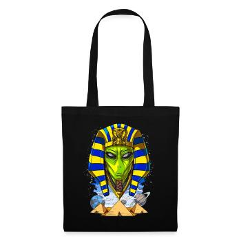 Alien Egypt Pharaoh Tutankhamun Ancient Anunnaki - Tote Bag - black - Front