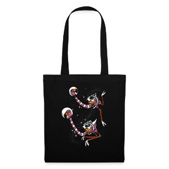 Astronautes de l'espace Flamingo Bird - Sac en tissu - noir - Devant