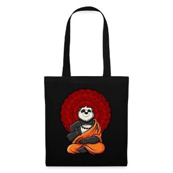 Panda Bear Zen Yoga Meditation Buddha - Tote Bag - black - Front
