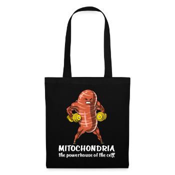 Biologie Science Drôle Drôle Mitochondrie École - Sac en tissu - noir - Devant