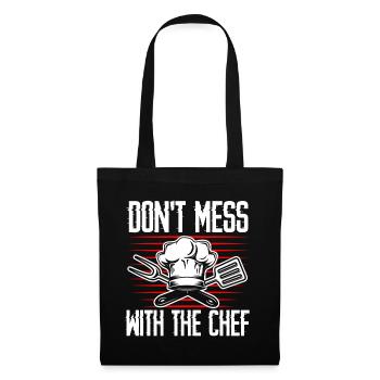 Chef Cooking Kitchen Gift - Stoffbeutel - Schwarz - Vorne