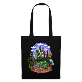 Psychedelic Nature Garden - Tote Bag - black - Front
