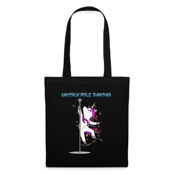 Unicorn Pole Dancing - Tote Bag - black - Front