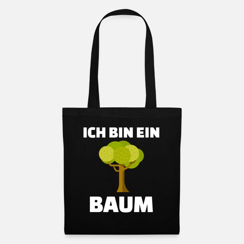 Ich bin ein Baum - Stoffbeutel - Schwarz