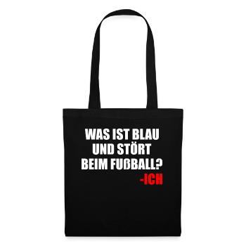 Witz Spruch Fussball Geschenk - Stoffbeutel - Schwarz - Vorne