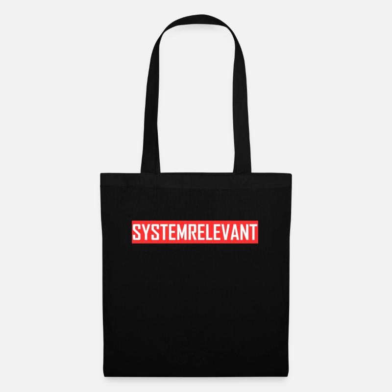 Systemrelevant Job Beruf - Stoffbeutel - Schwarz