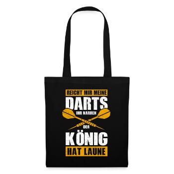 Reicht mir meine Darts ihr Narren .. Dart Darter - Stoffbeutel - Schwarz - Vorne