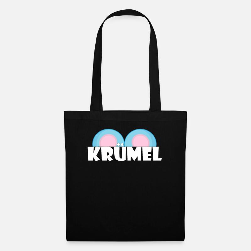 Kosename Krümel Geschenkidee - Stoffbeutel - Schwarz