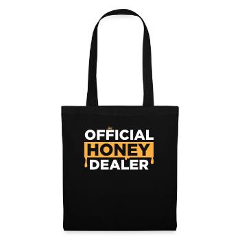 Official Honey Dealer - Beekeeper Honey Beekeeping - Tote Bag - black - Front