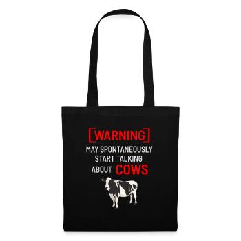 Cows farmer farmer saying - Tote Bag - black - Front